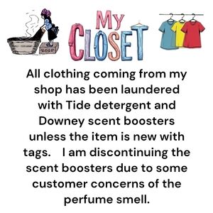 Shop Announcement - Laundry Care Information